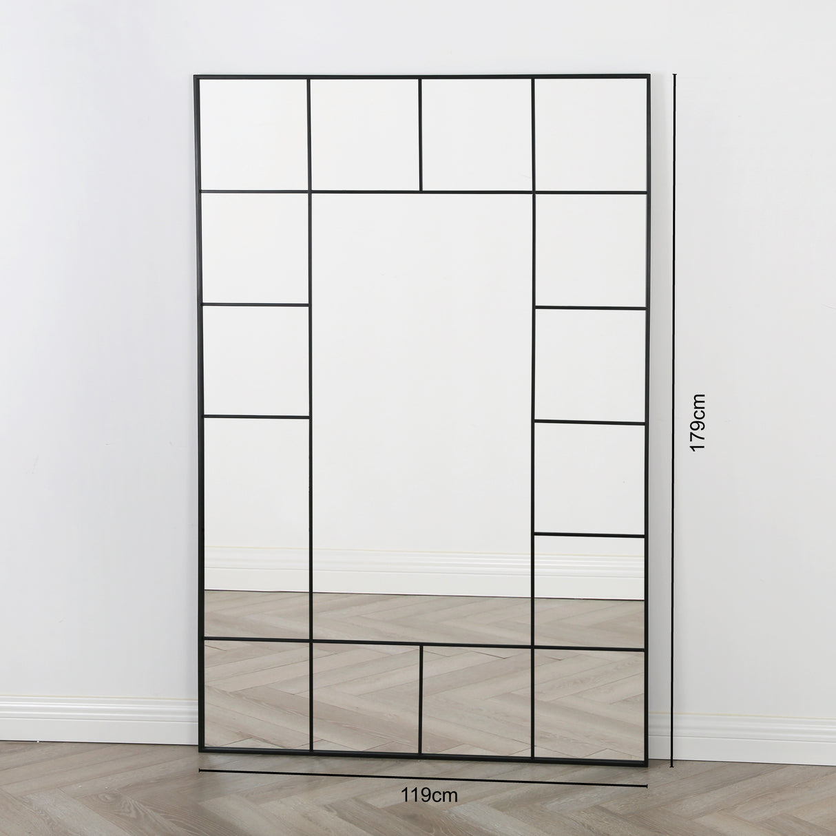 Aion - Window Mirror in Full Length - Black Frame - 179x119