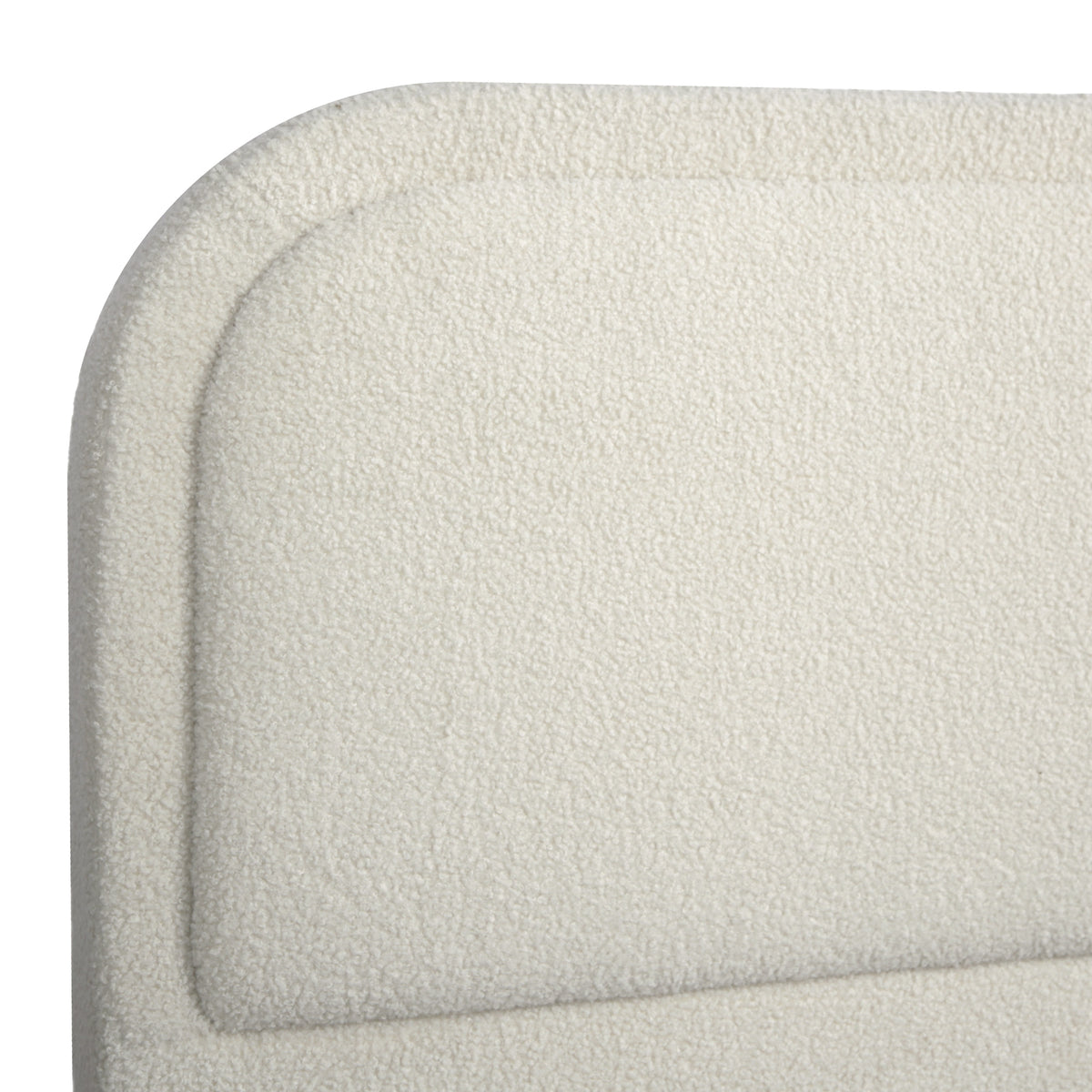 Alastor Upholstered King Size Bed with Piped Headboard