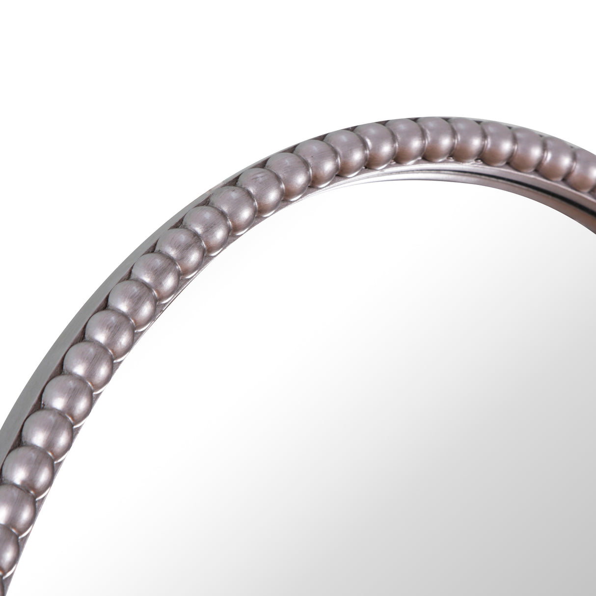 Amalfi - Oval Wall Mirror – 60x80cm Vintage Silver Framed Mirror