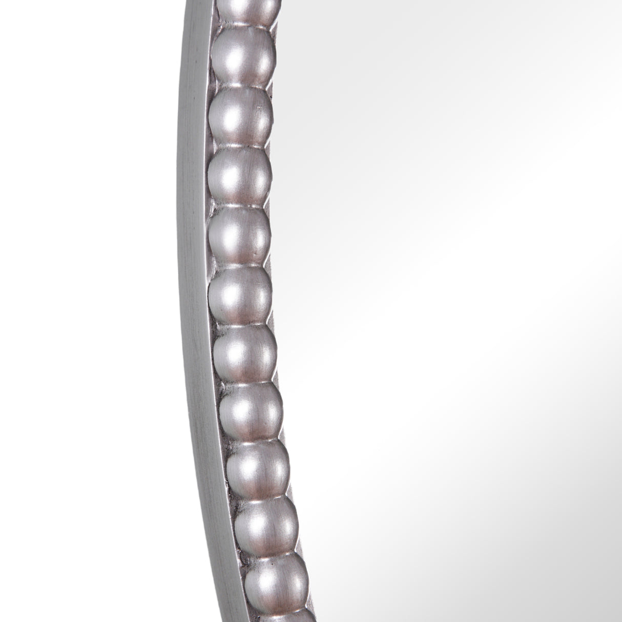 Amalfi - Oval Wall Mirror – 60x80cm Vintage Silver Framed Mirror