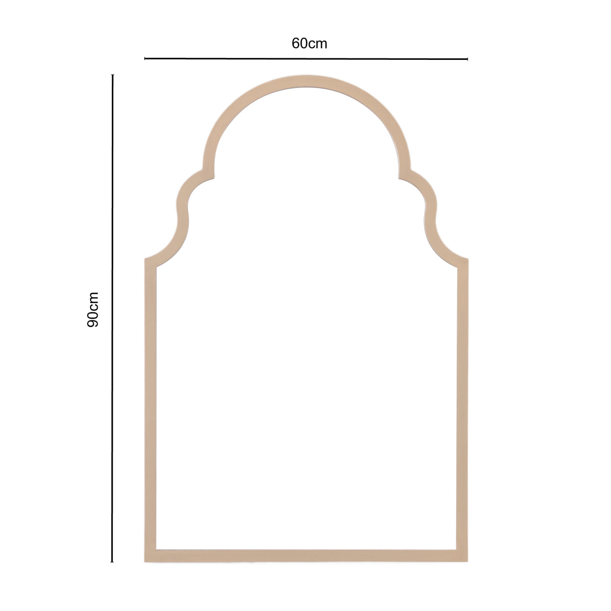 Amalfi - Antique Full-Length Wall Mirror – 60x90cm Vintage Frame