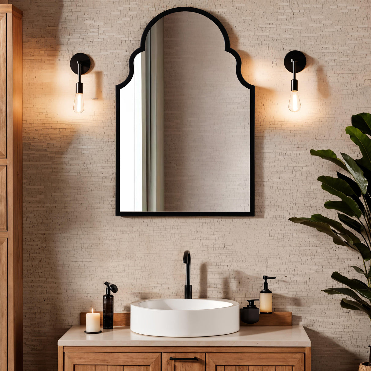 Amalfi - Antique Full-Length Wall Mirror – 60x90cm Vintage Frame