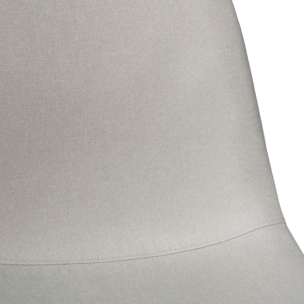 NYX Dining Set – Round Table in Wood Effect and x4 Linen Chairs