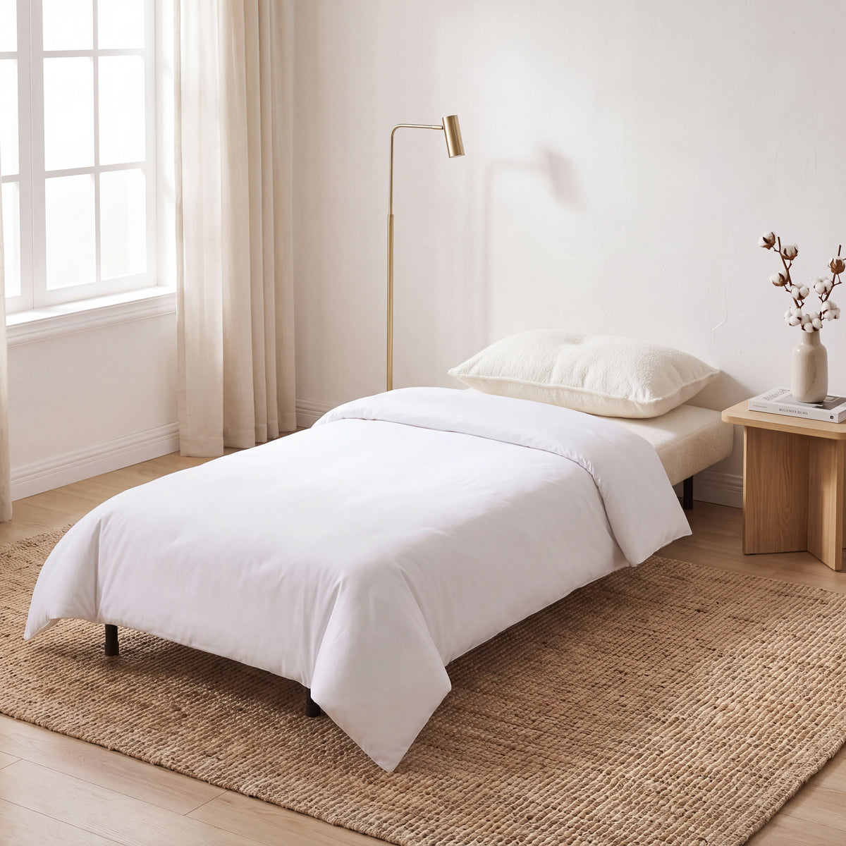 Aurora - Single Sofa Bed Chair in Boucle - 1 Seater