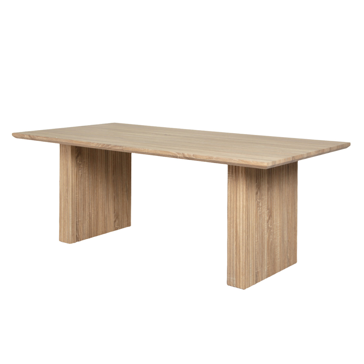 Brizo - Wood-Pale Oak Effect Rectangular Dining Table – 6 Seater (200 x 100 cm)