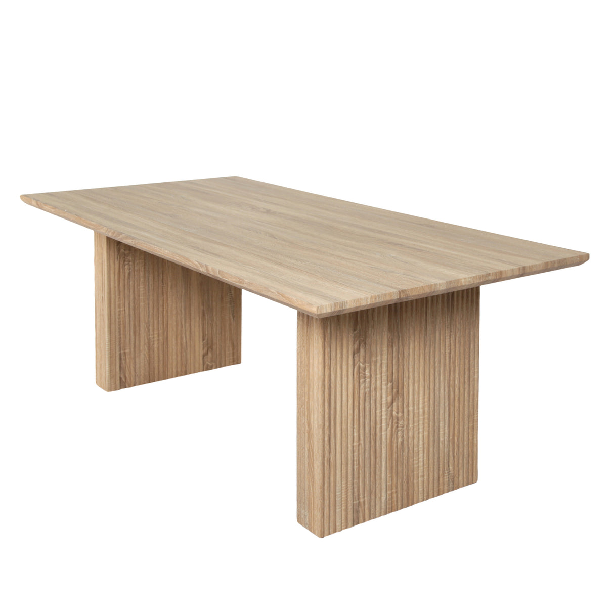 Brizo - Wood-Pale Oak Effect Rectangular Dining Table – 6 Seater (200 x 100 cm)