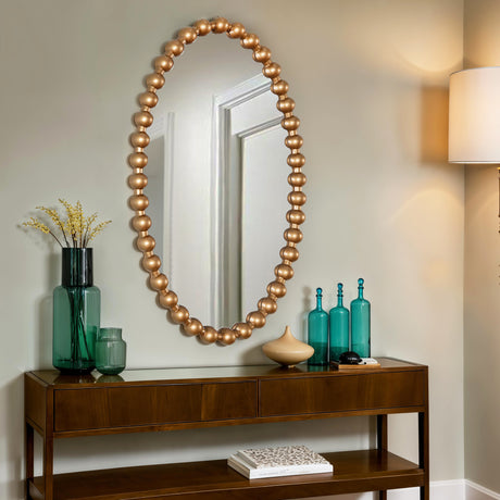 Como - Antique Oval Wall Mirror - Antique Gold Frame
