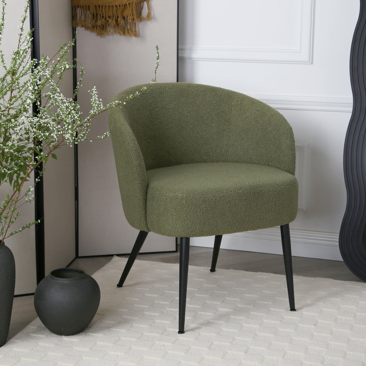 Comodo – Armchair in Teddy Fleece Fabric (Single Chair)