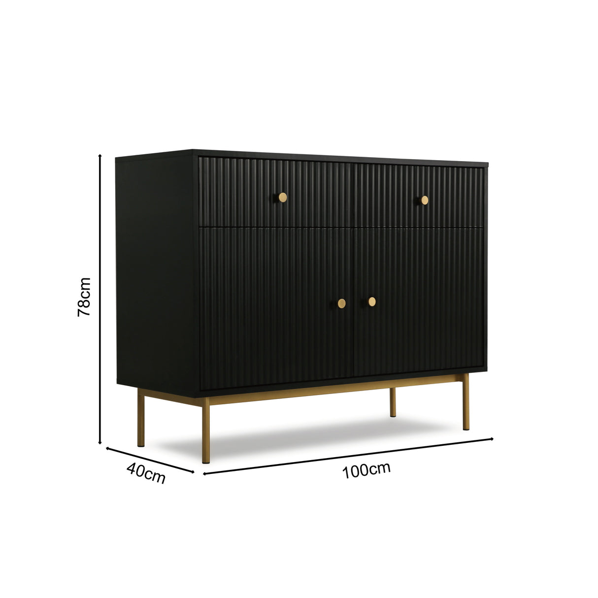 Devon - 2 Door Cabinet with Drawers