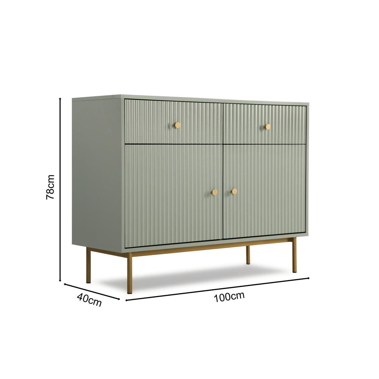 Devon - 2 Door Cabinet with Drawers