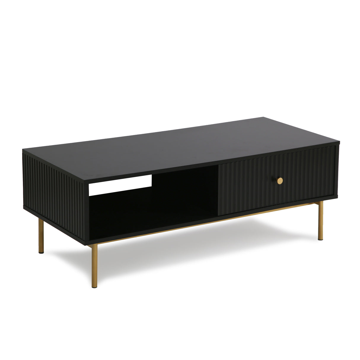 Devon – Rectangular Coffee Table with Drawers – White, Black, Grey, or Sage Green