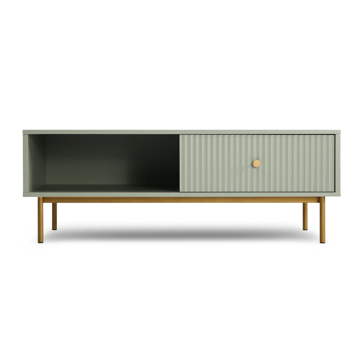 Devon – Rectangular Coffee Table with Drawers – White, Black, Grey, or Sage Green