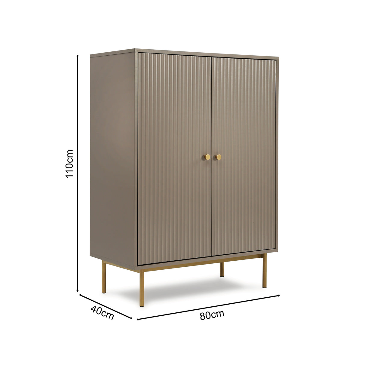 Devon - Highboard Storage Cabinet with Doors