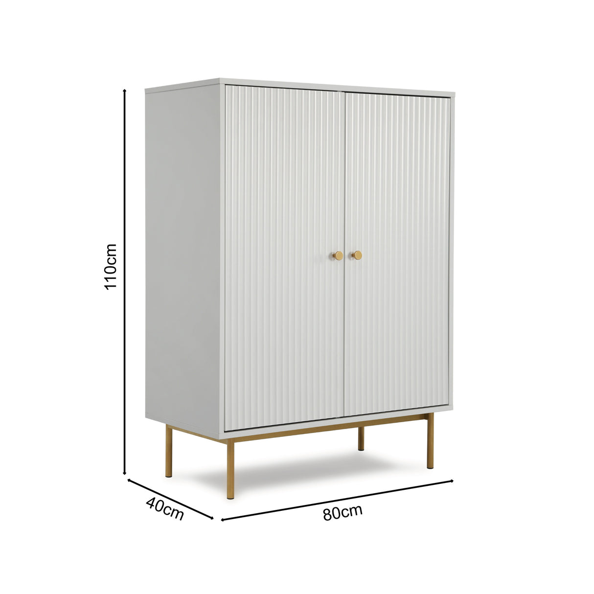 Devon - Highboard Storage Cabinet with Doors