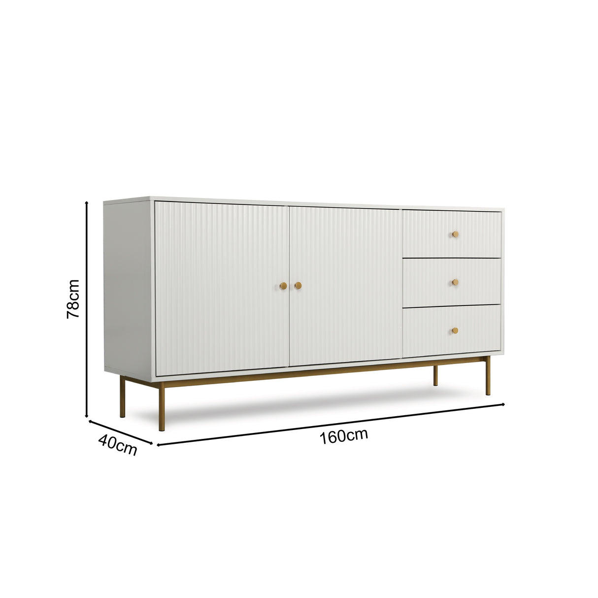 Devon - Large Sideboard - Cabinet with Storage