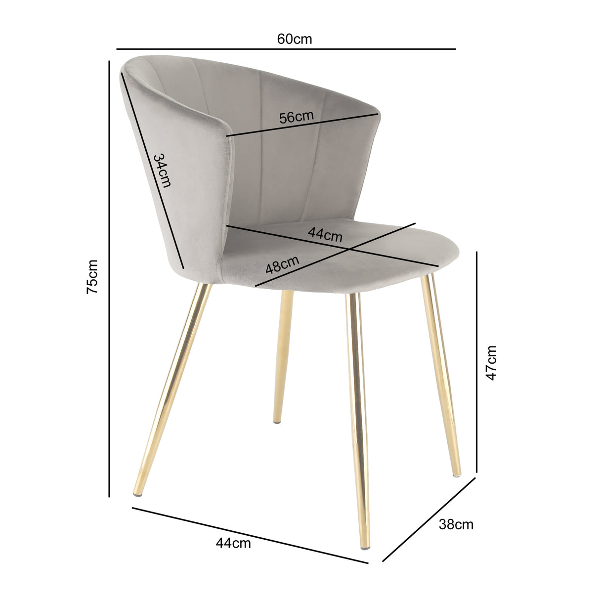 Dunelm Velvet- Occasional Chair