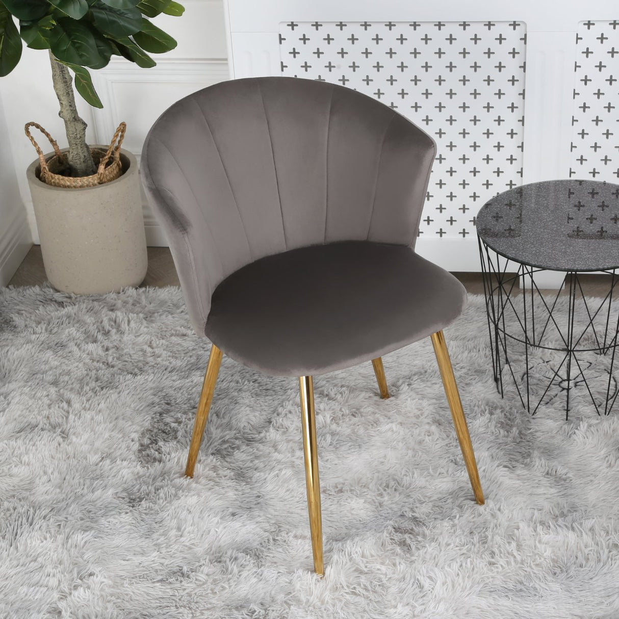 Dunelm Velvet- Occasional Chair