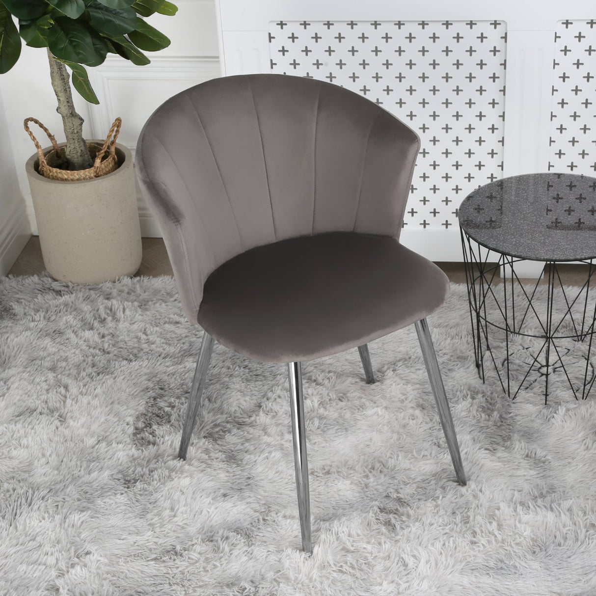Dunelm Velvet- Occasional Chair
