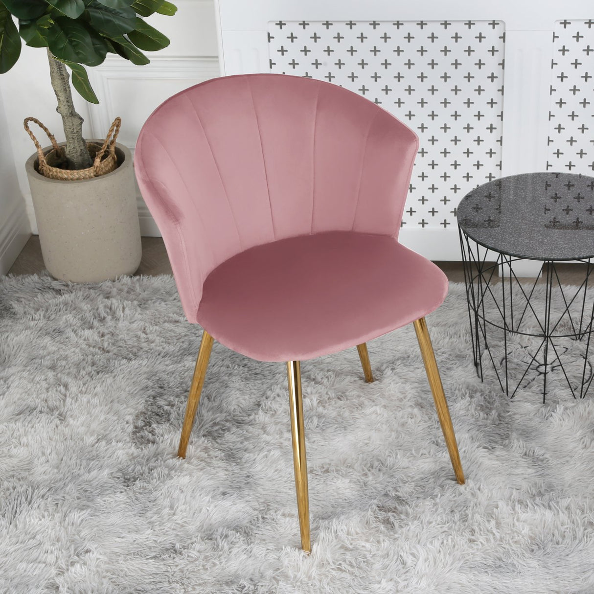 Dunelm Velvet- Occasional Chair