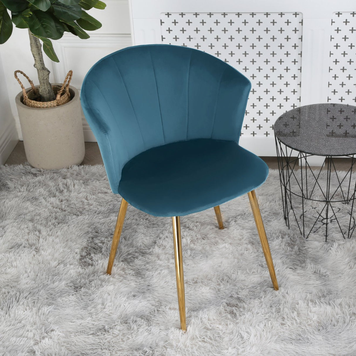 Dunelm Velvet- Occasional Chair