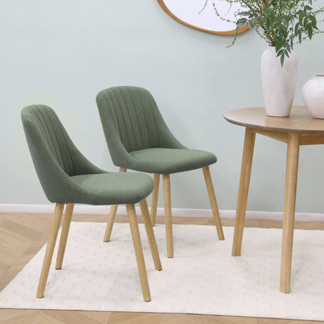 Emilia – Dining Chairs in Premium Textured Linen (Set of 2)