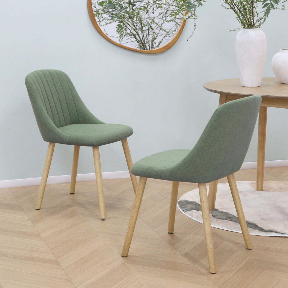 Emilia – Dining Chairs in Premium Textured Linen (Set of 2)