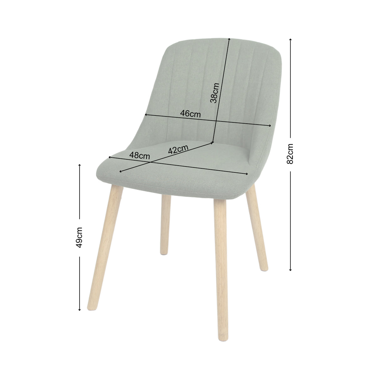 Emilia – Dining Chairs in Premium Textured Linen (Set of 2)