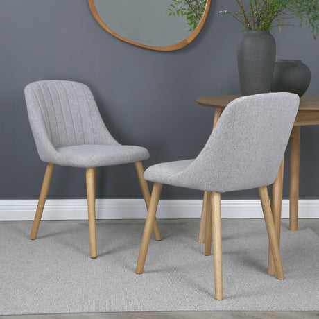 Emilia – Dining Chairs in Premium Textured Linen (Set of 2)