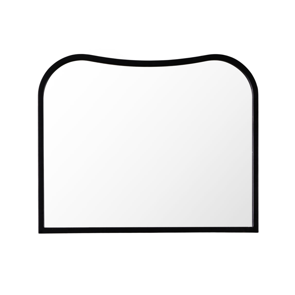 Garda - Irregular Wall Mirror - Black - 80x65cm