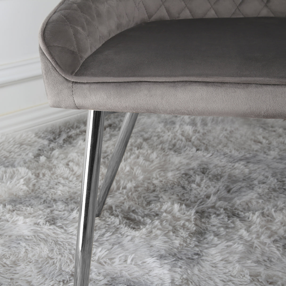 Hamilton Dining Set - Marble table and Velvet Chairs