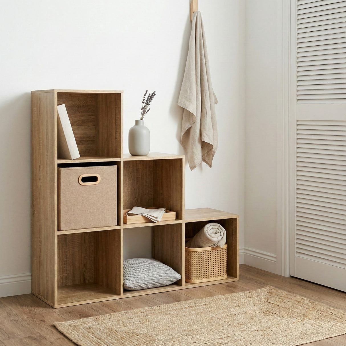 Jane 1-2-3 Bookcase – Cube Storage Unit (Black or Oak)