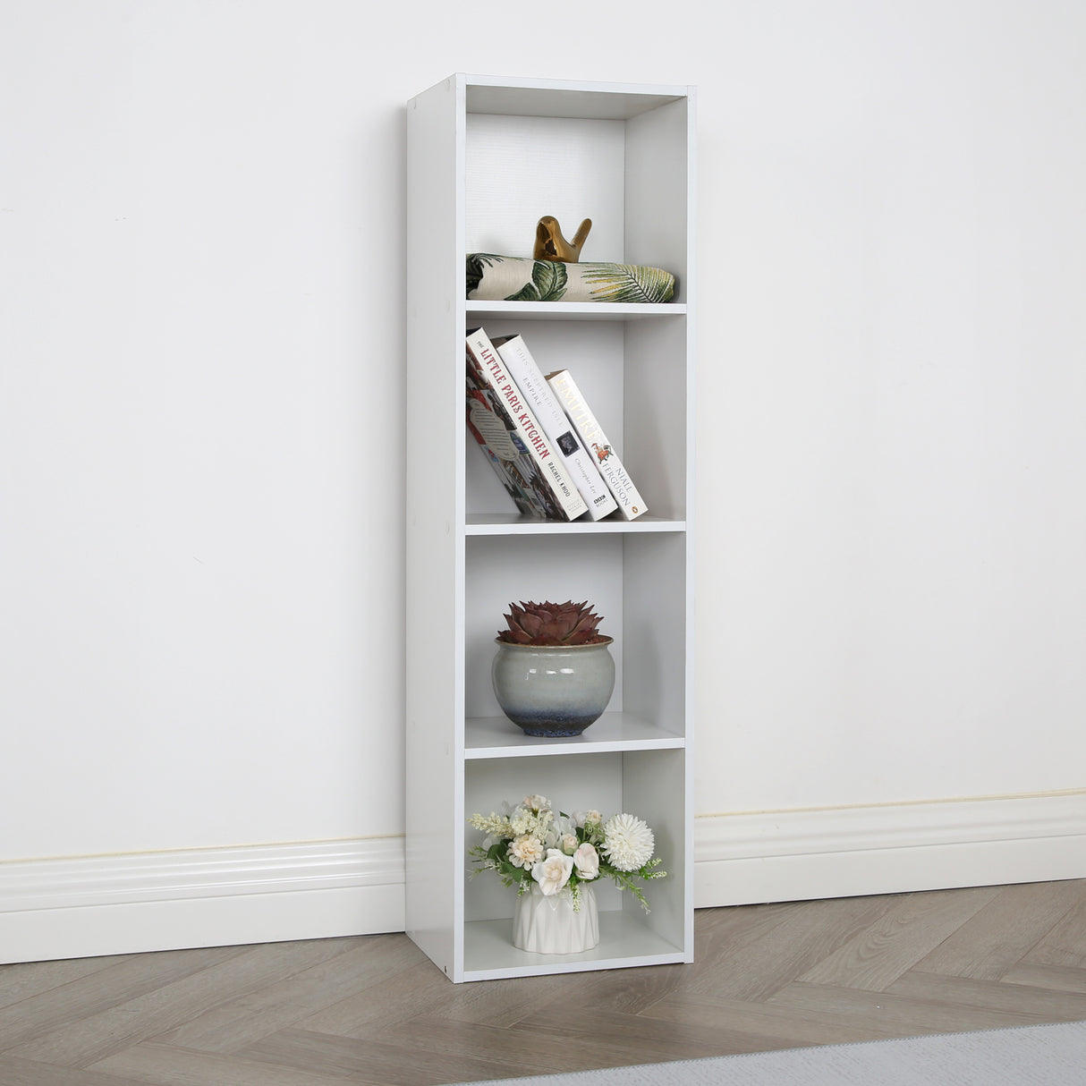 Jane 4 Tall – Cube Storage Unit - White