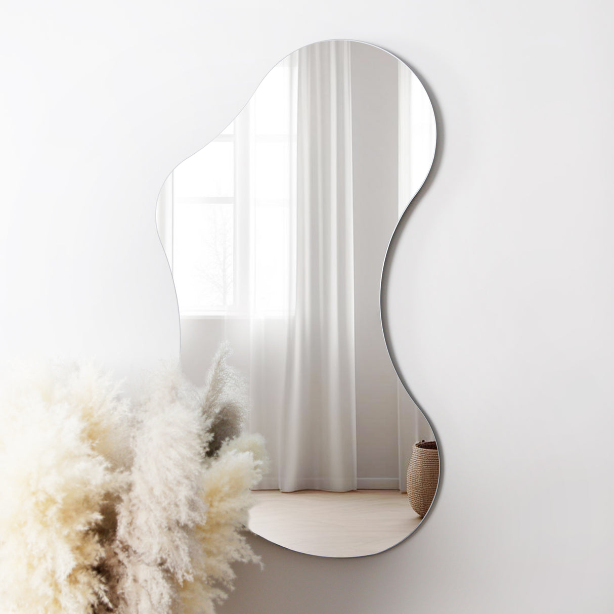 Lesina – Large Frameless Pond Mirror for Wall Mounting – 120x70cm