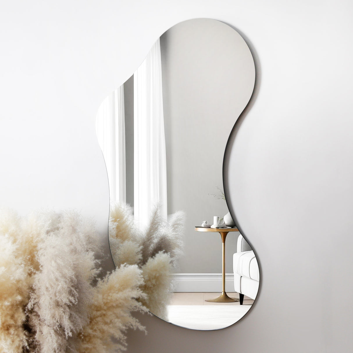 Lesina – Large Frameless Pond Mirror for Wall Mounting – 120x70cm