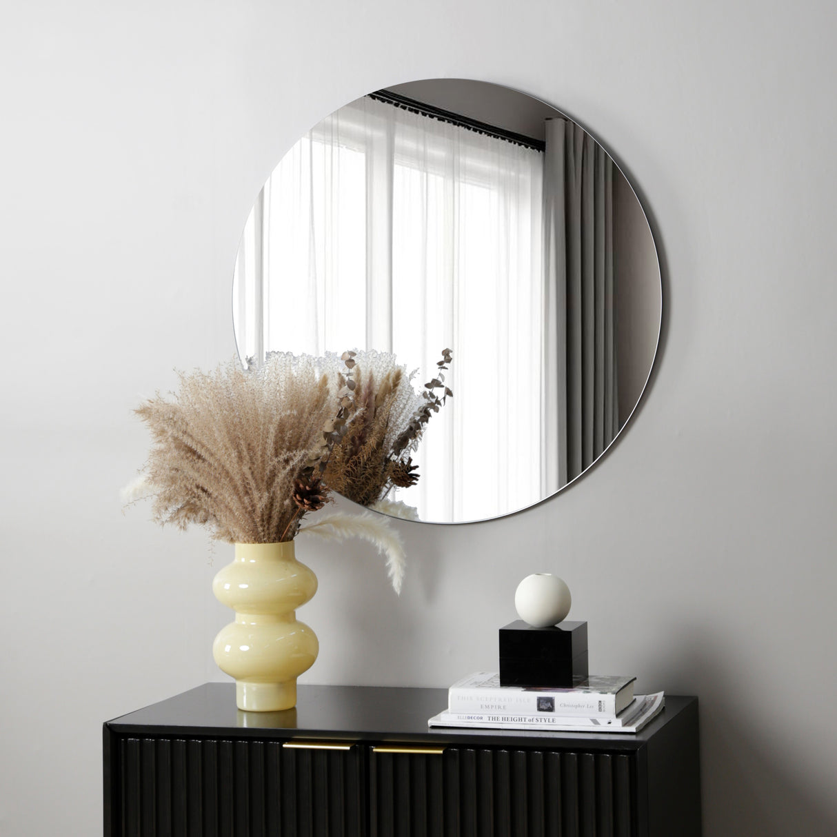 Levico Frameless Round Wall Mirror – 70x70cm