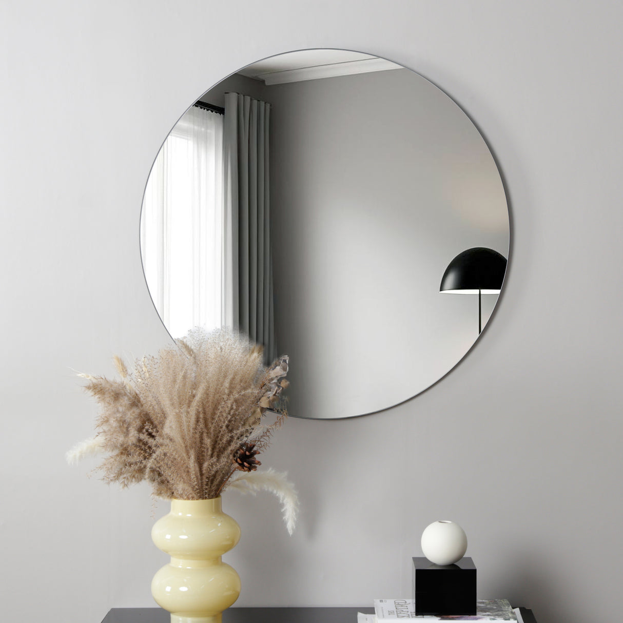 Levico Frameless Round Wall Mirror – 70x70cm