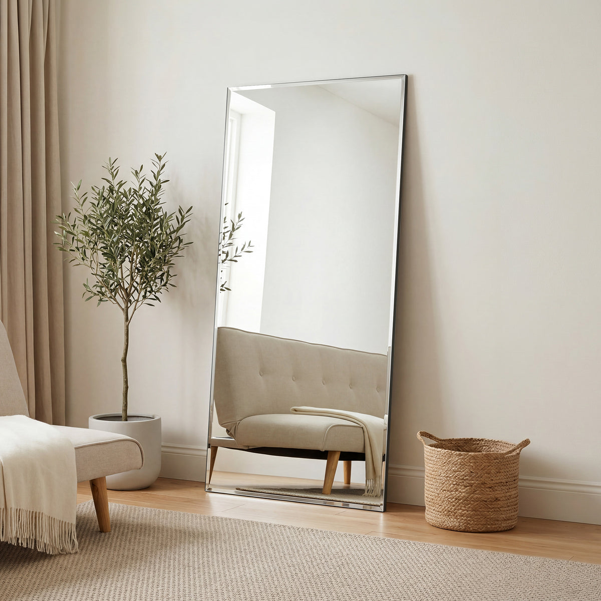 Lugano Full Length Frameless Mirror - 170x80cm