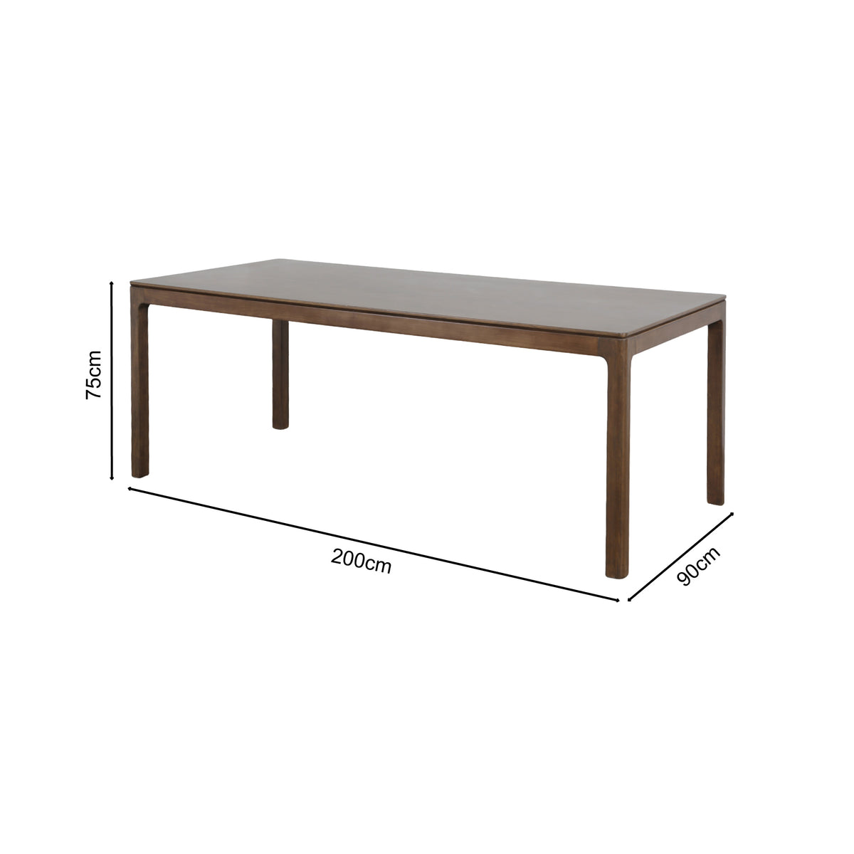Lorenzo Oak Dining Table - 6 Seater