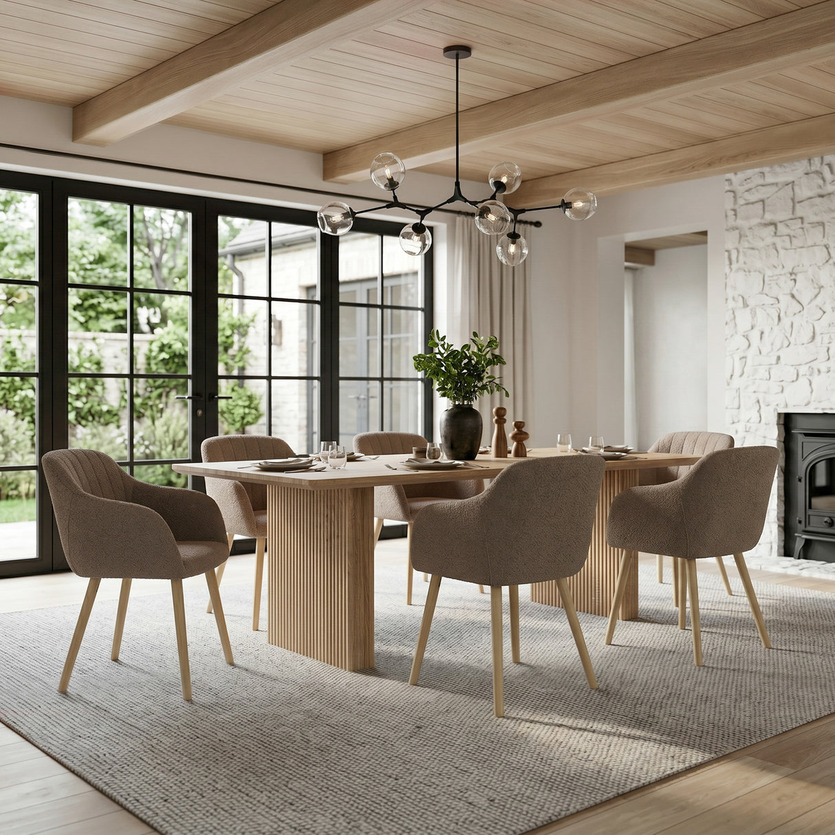 Luciano - Dining Chairs in Premium Textured Linen (Set of 2)