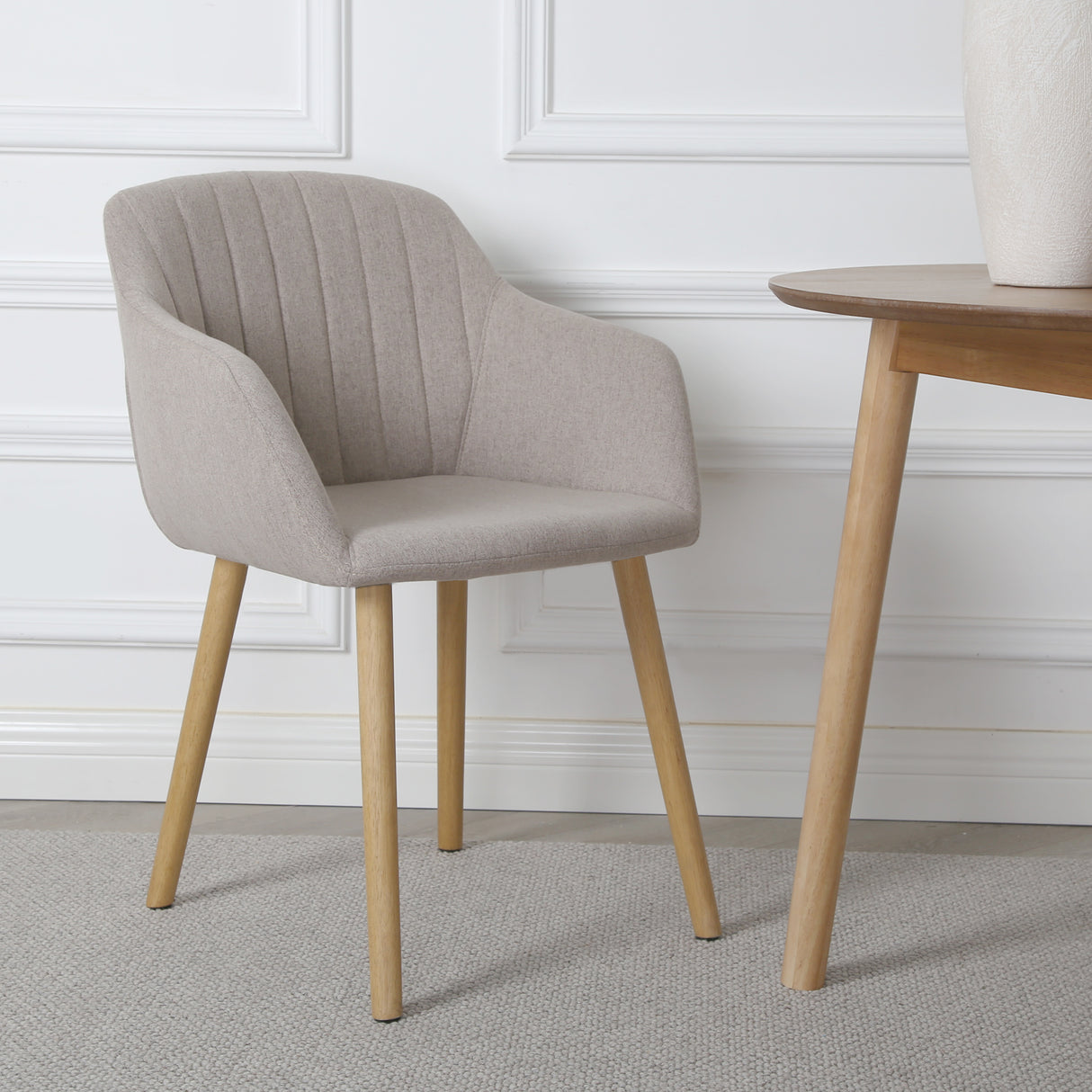 Luciano – Upholstered Armchair in Premium Textured Linen