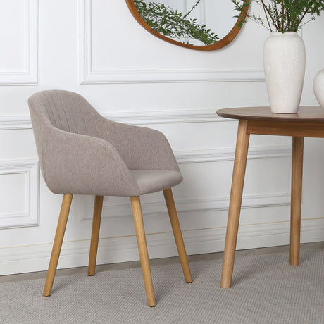 Luciano – Upholstered Armchair in Premium Textured Linen