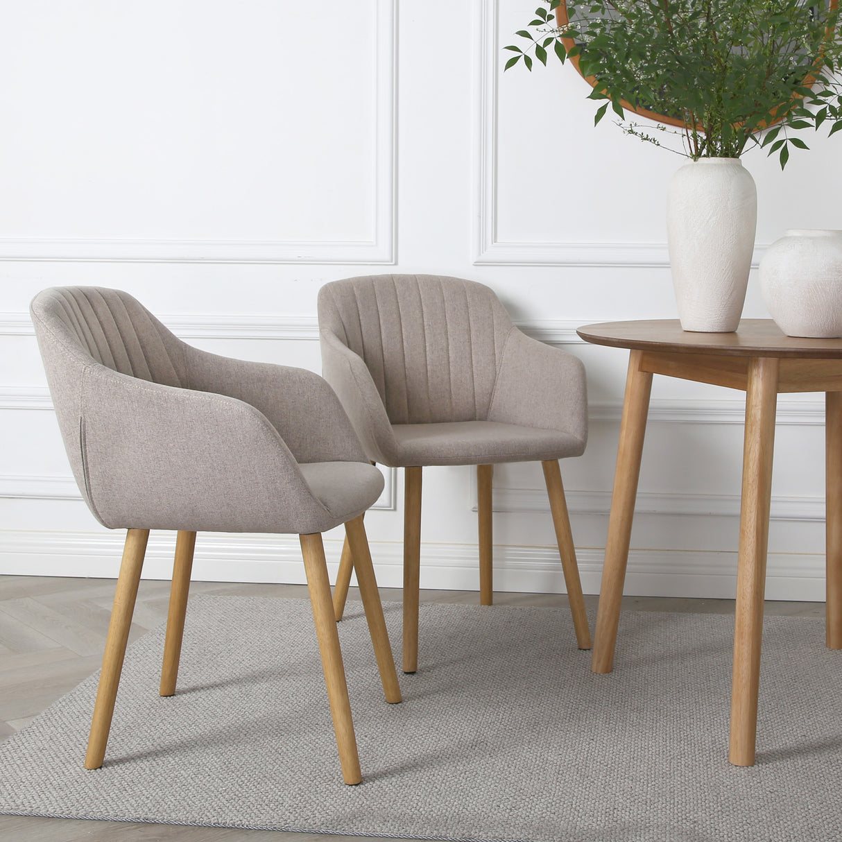 Luciano - Dining Chairs in Premium Textured Linen (Set of 2)