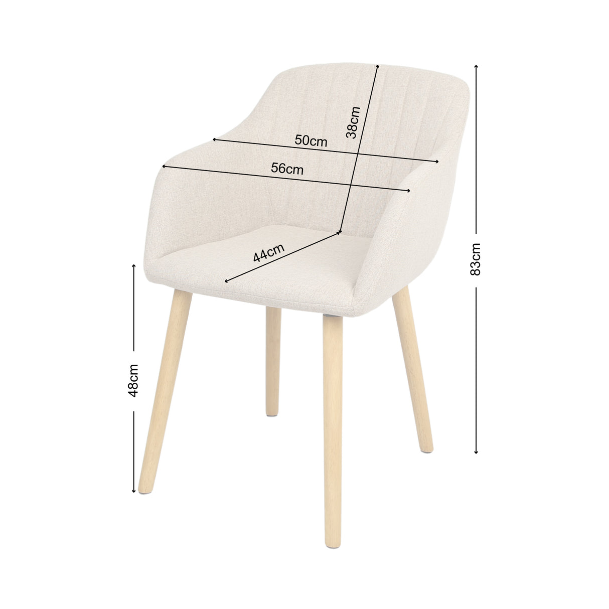 Luciano - Dining Chairs in Premium Textured Linen (Set of 2)