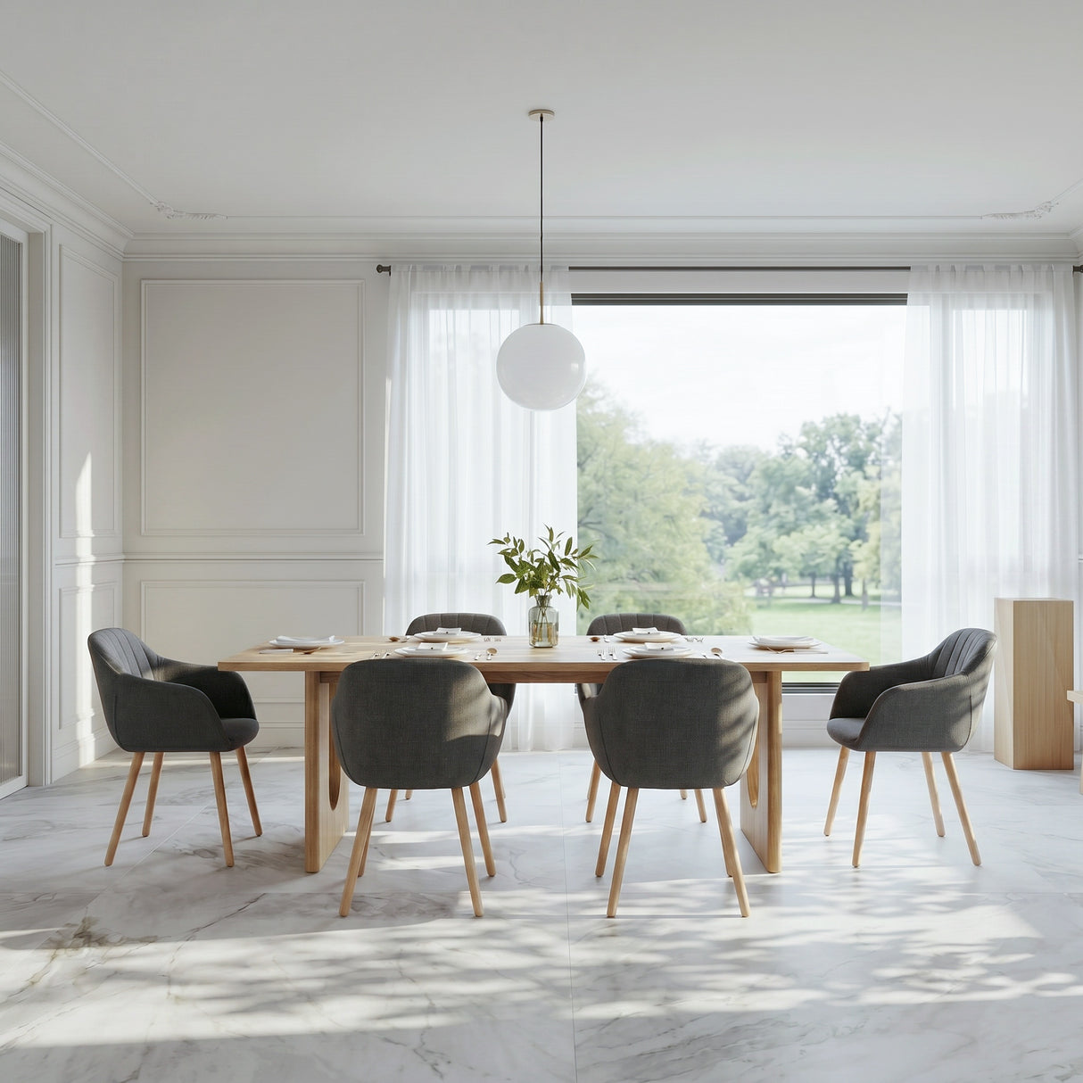 Luciano - Dining Chairs in Premium Textured Linen (Set of 2)