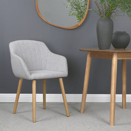 Luciano – Upholstered Armchair in Premium Textured Linen