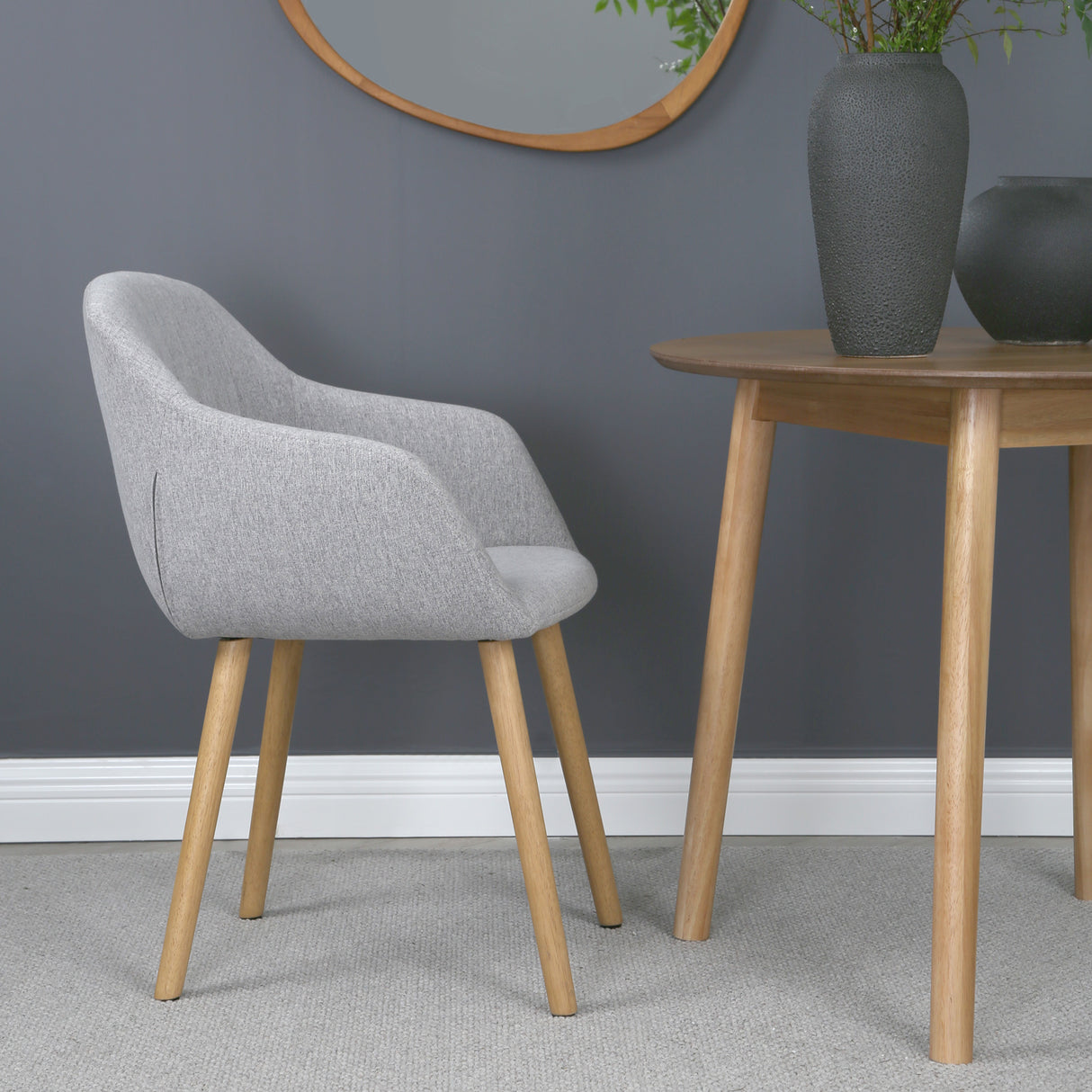 Luciano – Upholstered Armchair in Premium Textured Linen