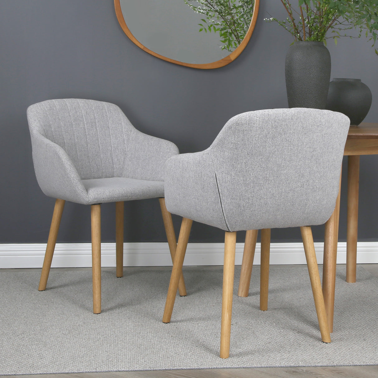 Luciano - Dining Chairs in Premium Textured Linen (Set of 2)