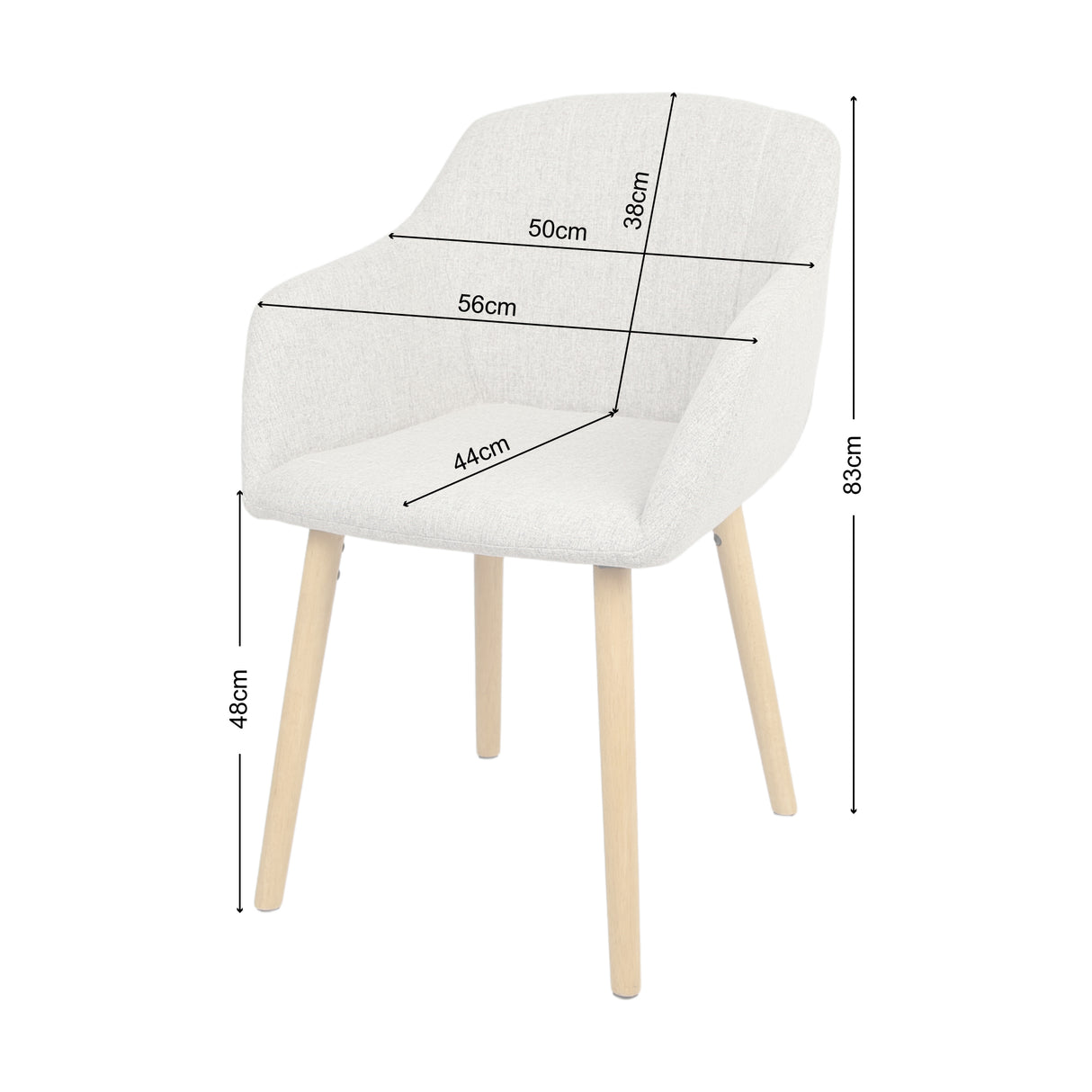 Luciano - Dining Chairs in Premium Textured Linen (Set of 2)
