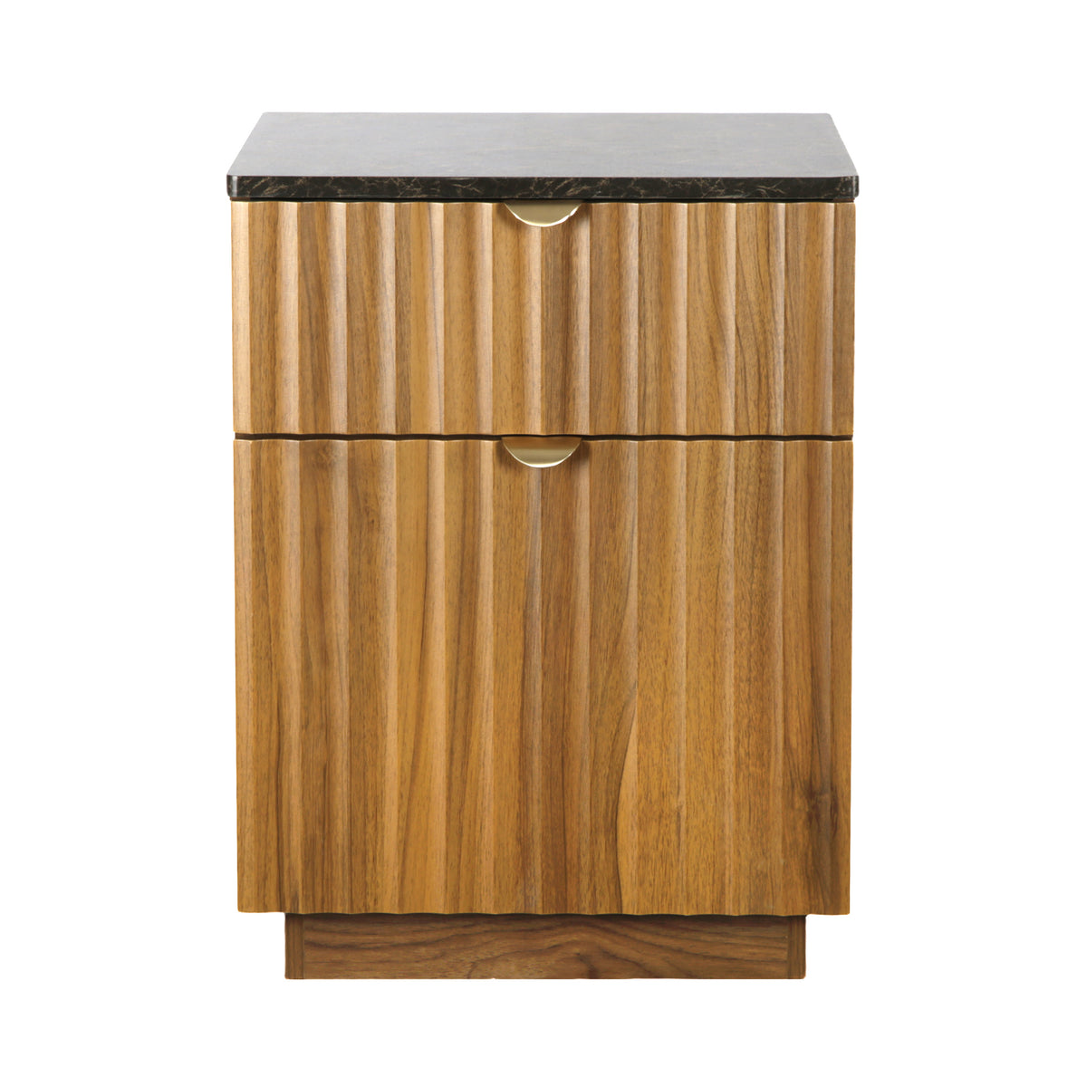 Mayfair Fluted Smoked Oak Bedside Table