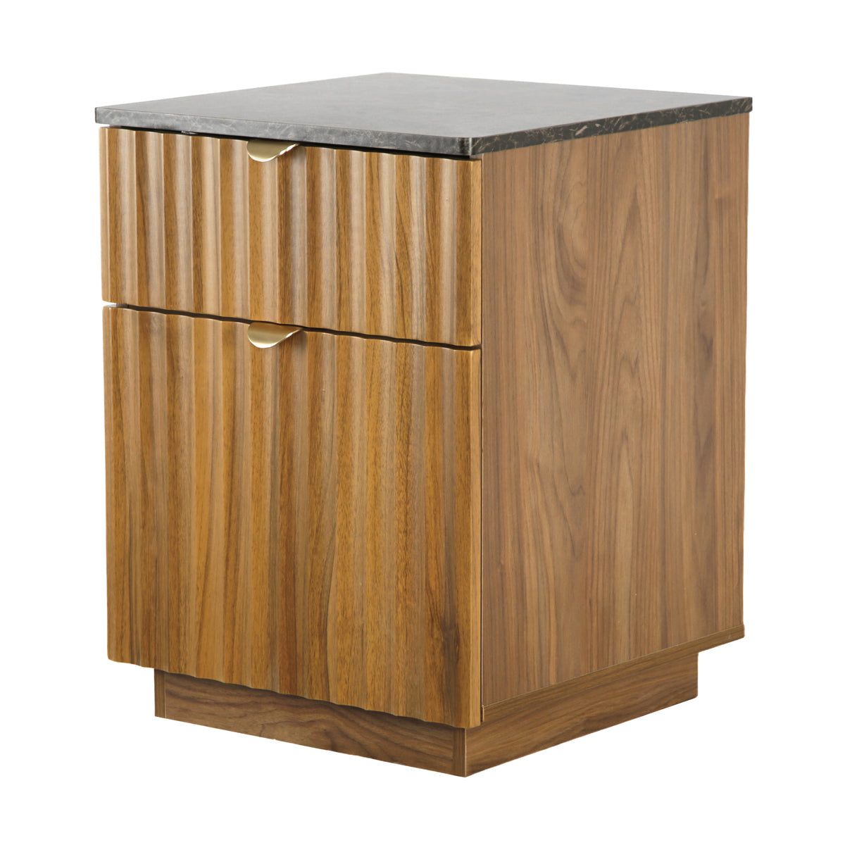 Mayfair Fluted Smoked Oak Bedside Table